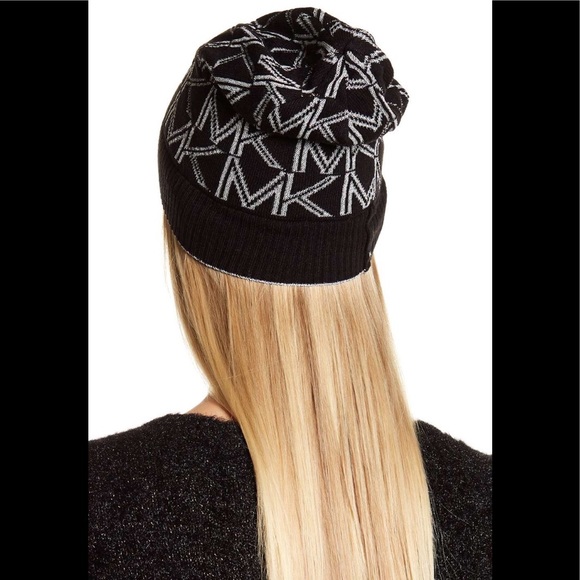 MICHAEL Michael Kors - Metallic Foldover Beanie Final sale - Picture 2 of 2